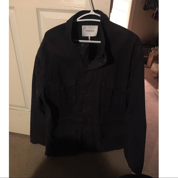 Frame denim field jacket navy size XL - Picture 2 of 4